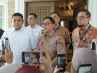 Wali Kota Makassar Munafri Arifuddin saat menerima Executive General Manager Pertamina Patra Niaga Regional Sulawesi Deny Sukendar di Rumah Jabatan Wali Kota Makassar, Rabu 23 September 2026.